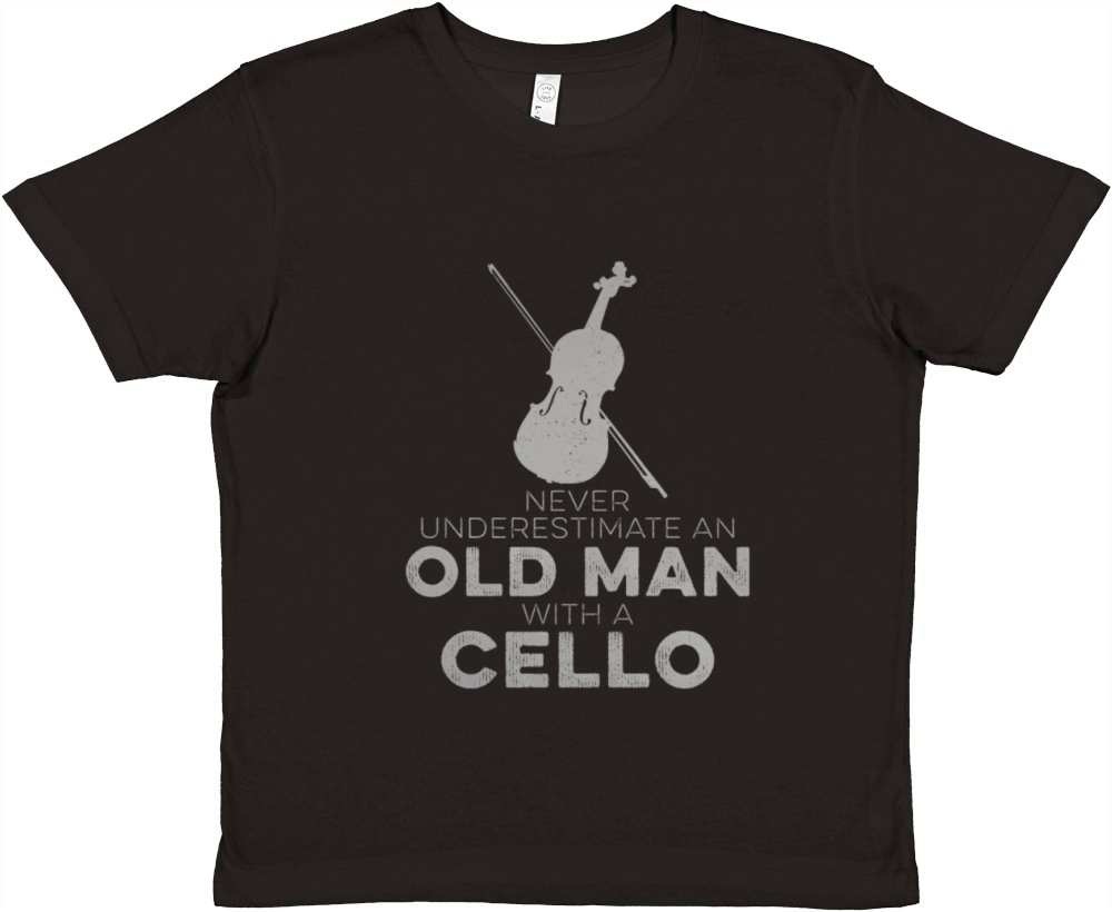 Cellist Never Underestimate An Old Man With Music Premium Kids Crewneck T-shirt