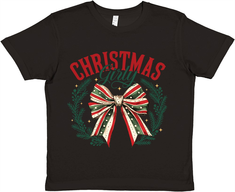 Christmas girly 1 Premium Kids Crewneck T-shirt