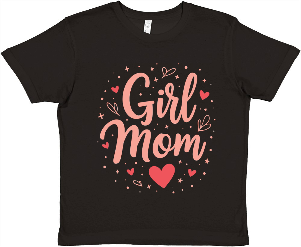 Girl mom 2 Premium Kids Crewneck T-shirt