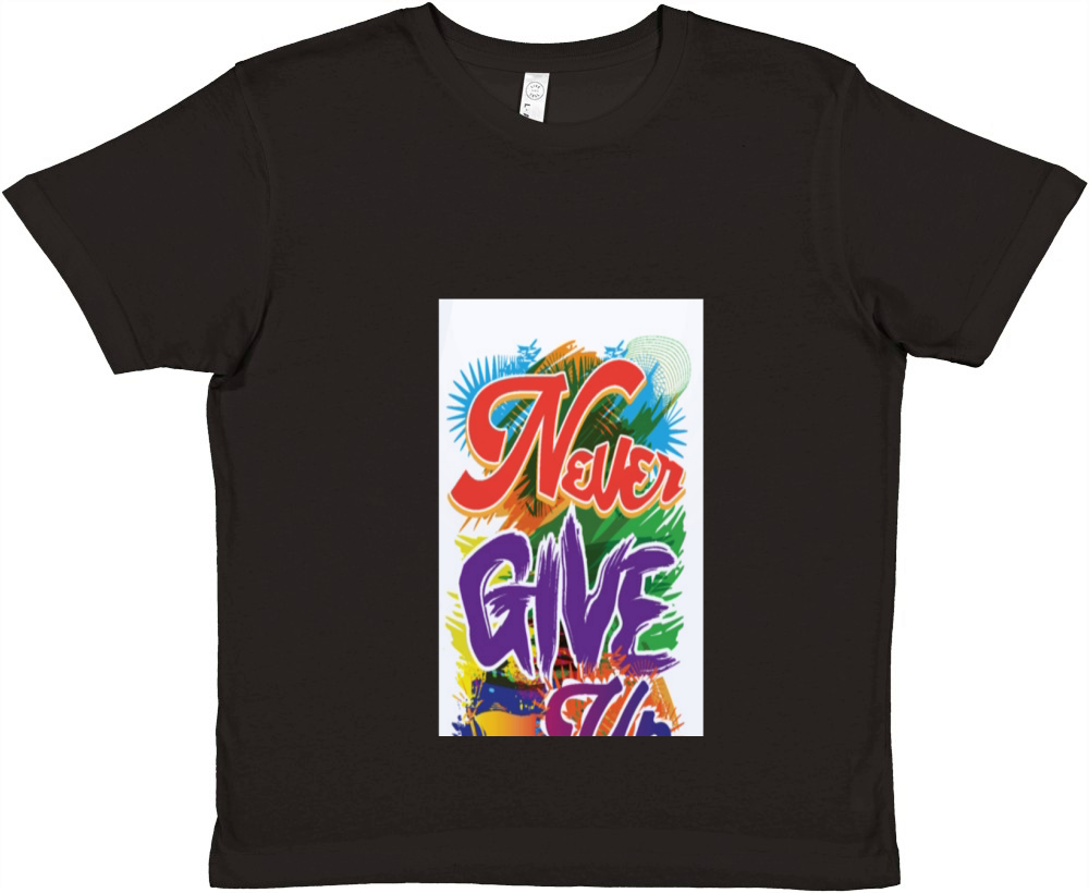 Never give up Premium Kids Crewneck T-shirt