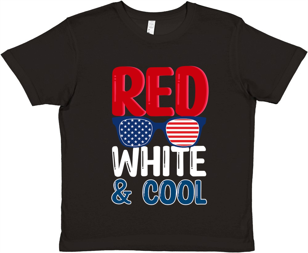 Red white & cool Premium Kids Crewneck T-shirt