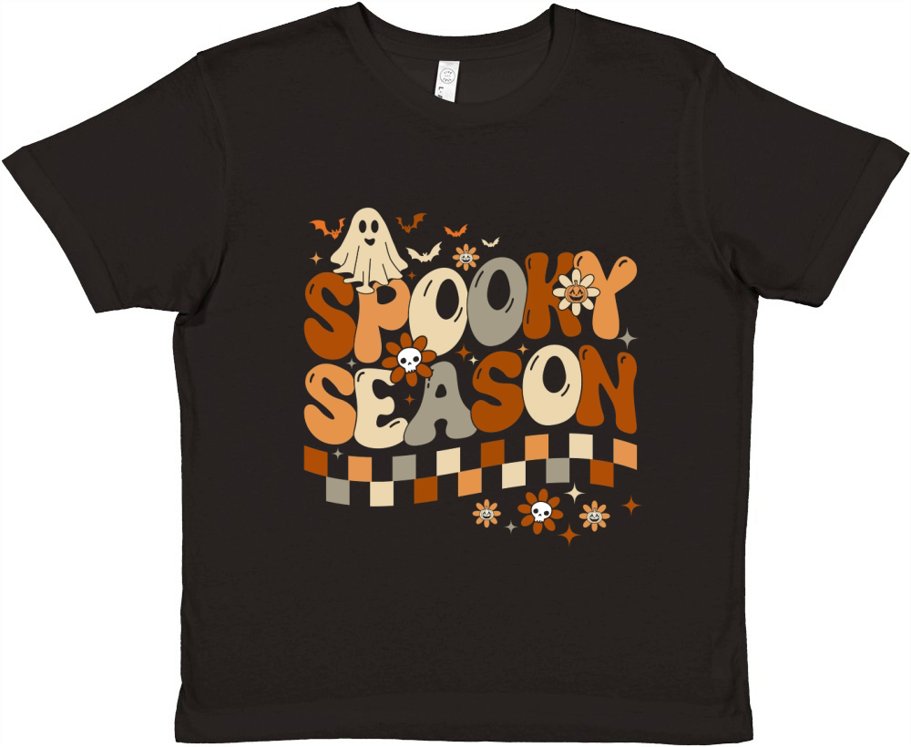 Spooky Season (2) Premium Kids Crewneck T-shirt