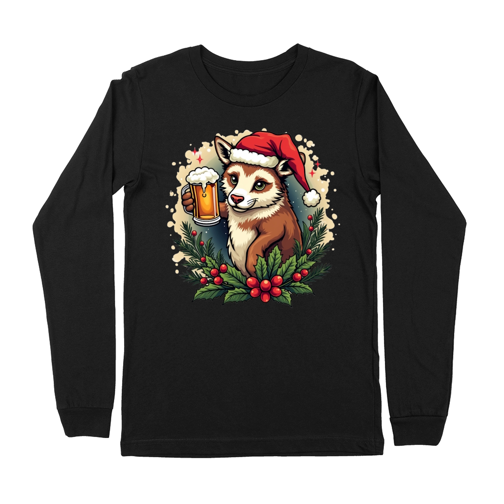 Funny Animal Beer Christmas Sublimation 6 04 Premium Long Sleeve
