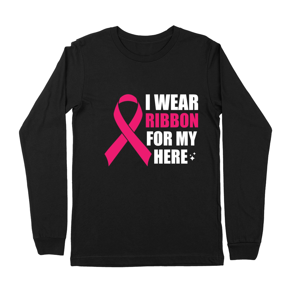 I wear ribbon for my here Premium Long Sleeve