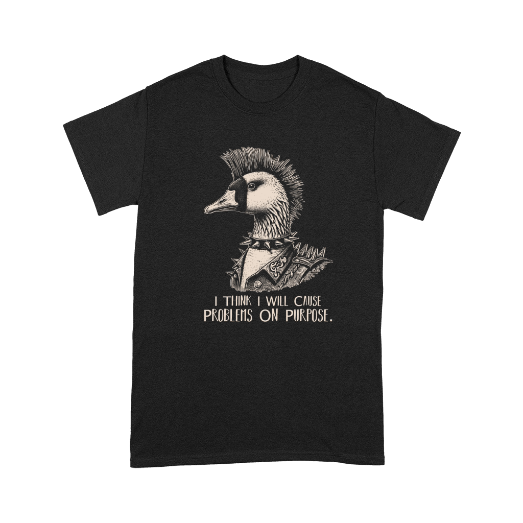 Goose Punk Problem On Purpose D RetroWhite Premium T-shirt