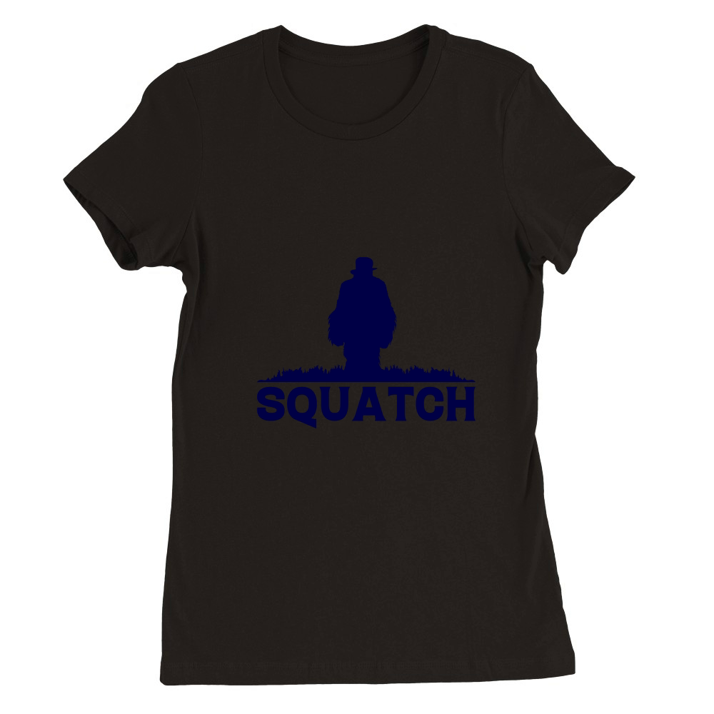 Bigfoot sasquatch 02 Premium Womens Crewneck T-shirt