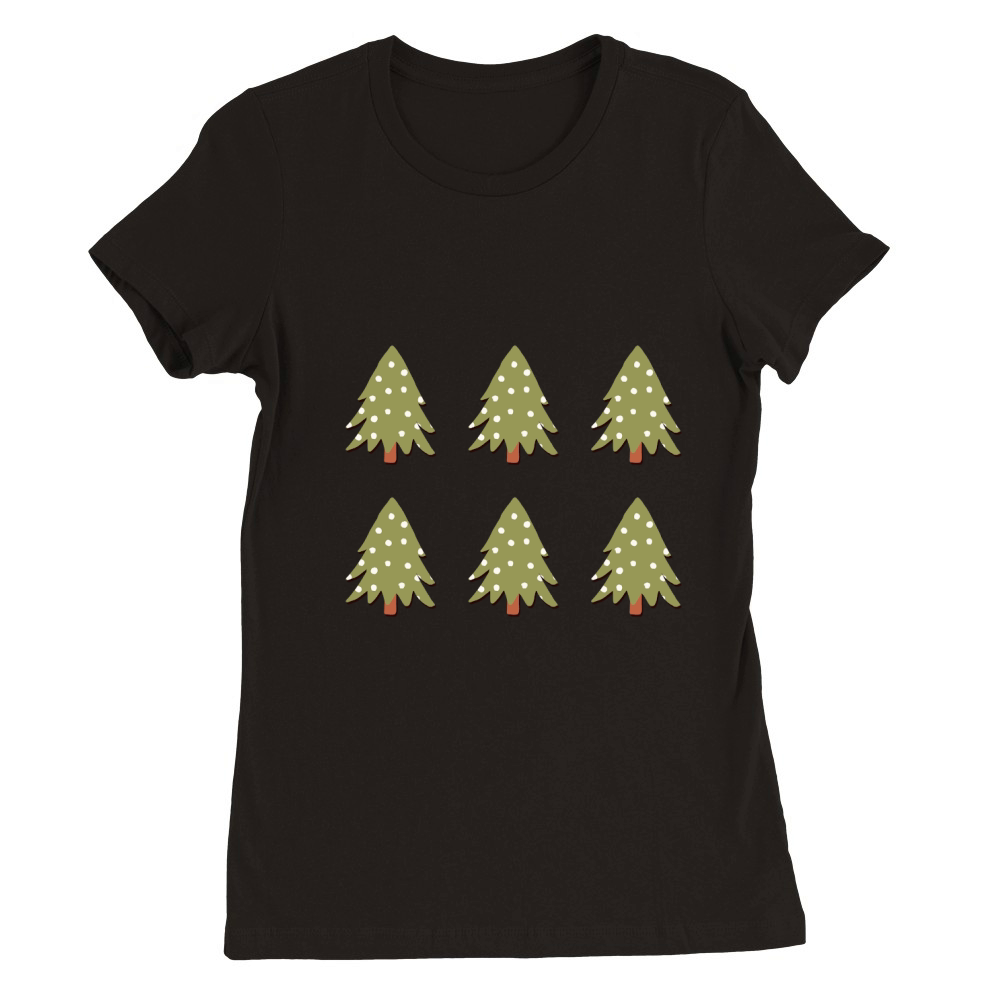 Christmas Tree (4) 6 Premium Womens Crewneck T-shirt