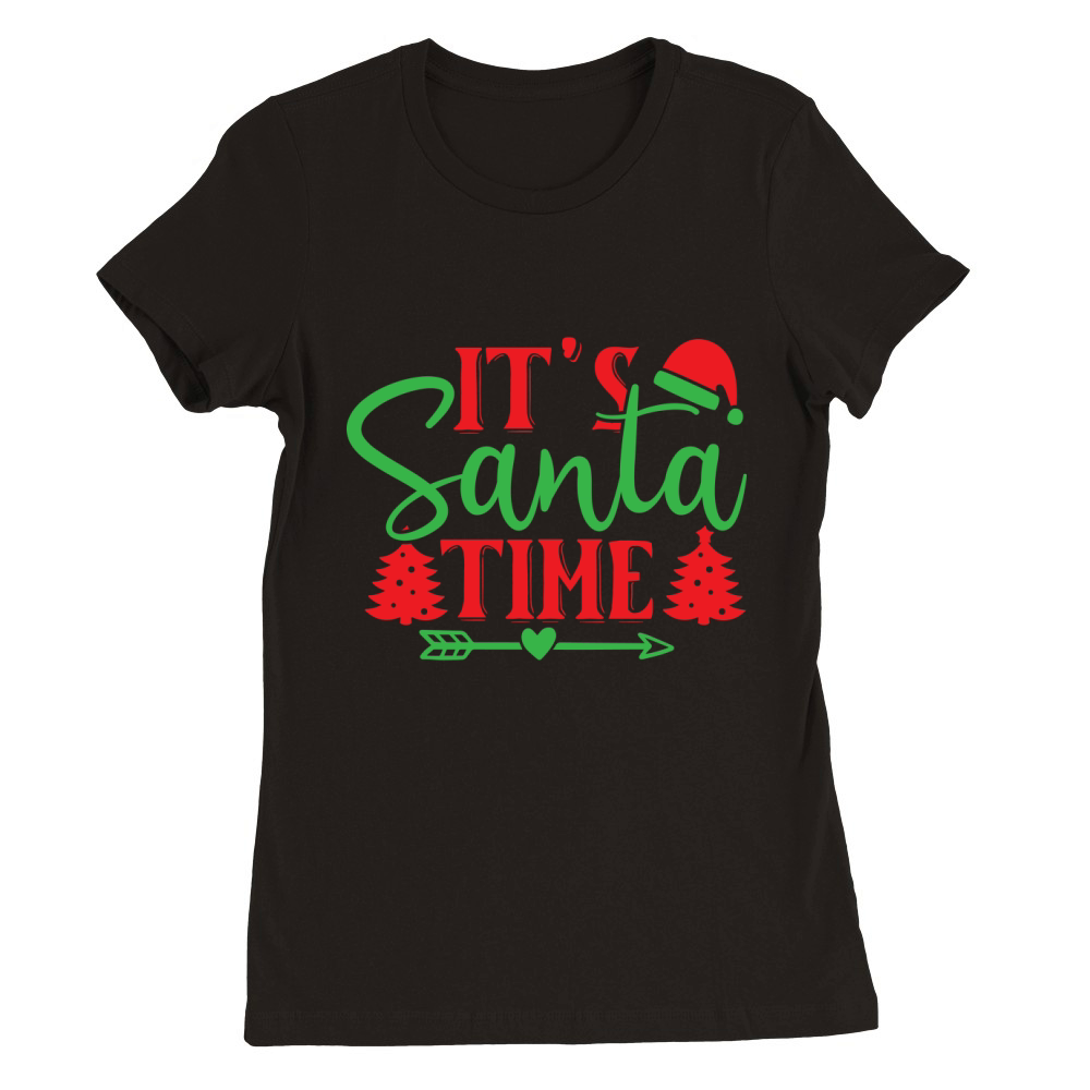 Is it Christmas time Merry Christmas Premium Womens Crewneck T-shirt