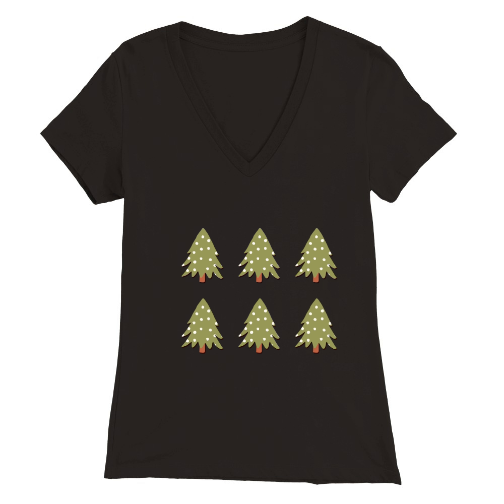 Christmas Tree (4) 6 Premium Womens V-Neck T-shirt