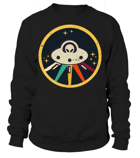 Vintage UFO Alien Sweatshirt Unisex