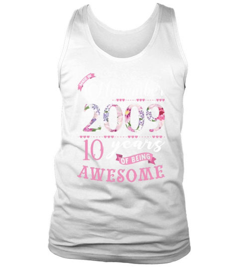 Birthday Gifts Floral Tee for Girls Tank Top Unisex
