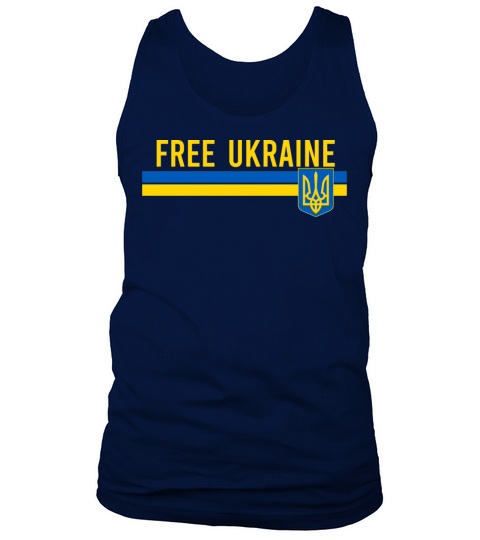 Free Ukraine flag art minimalist Tank Top Unisex