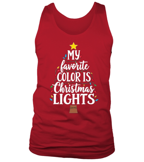 My favorite color is christmas lights 2 Tank Top Unisex