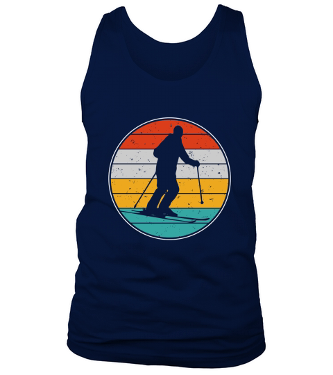 Retro Vintage Skiing Tank Top Unisex
