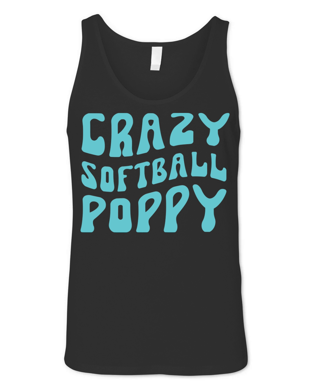 Crazy Softball Poppy Unisex Jersey Tank