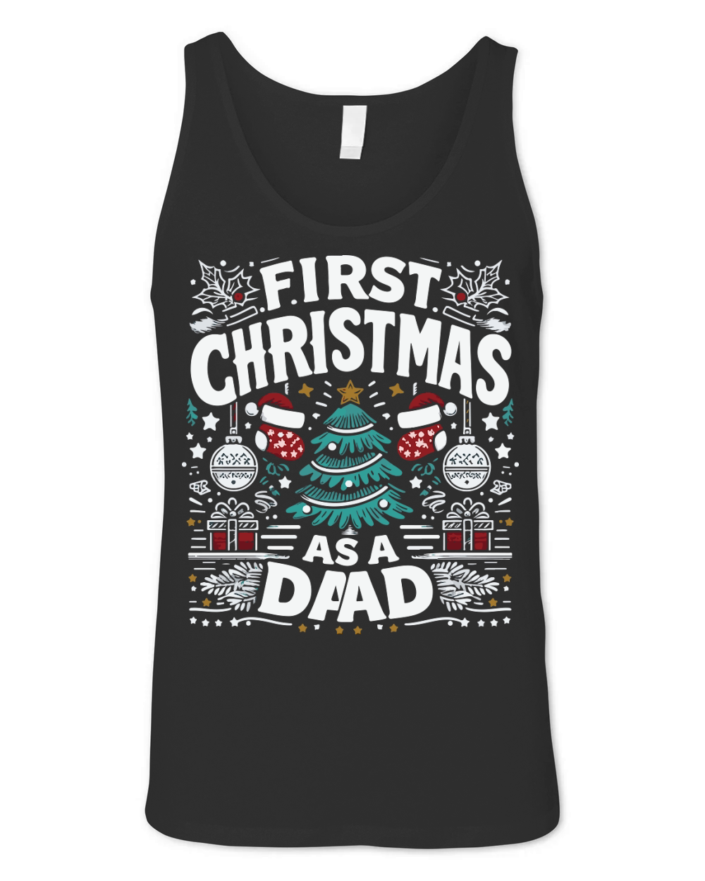 First christmas as a dad 02 Unisex Jersey Tank