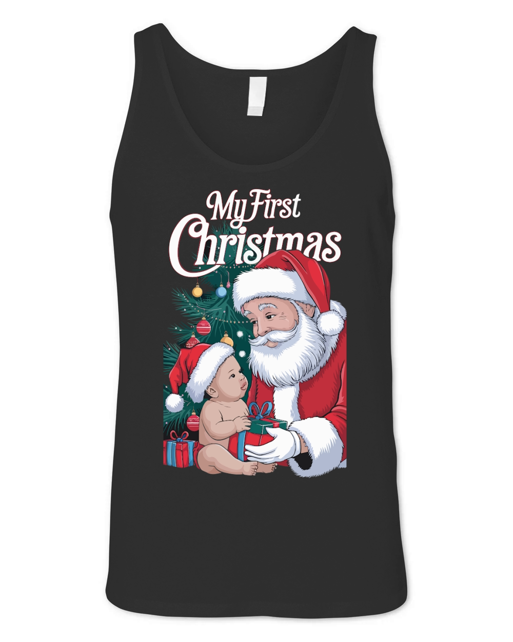 My First Christmas Outfit 04 Unisex Jersey Tank