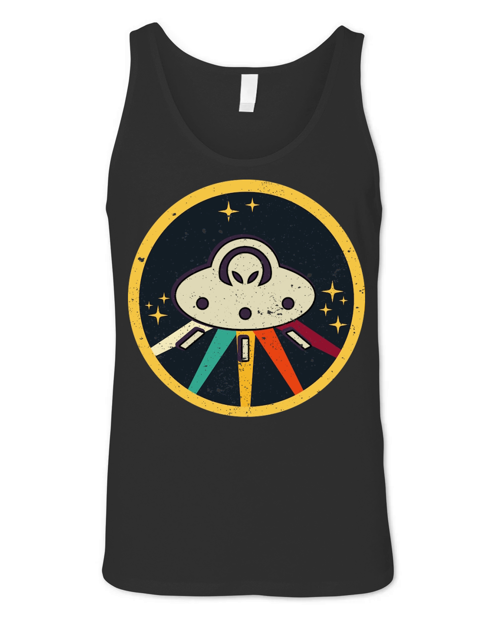 Vintage UFO Alien Unisex Jersey Tank