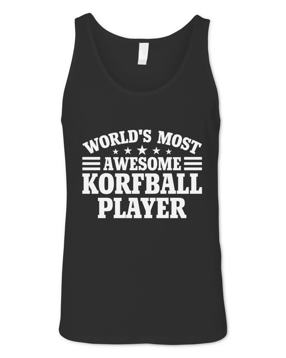 Worlds Most Awesome Korfball Player Unisex Jersey Tank