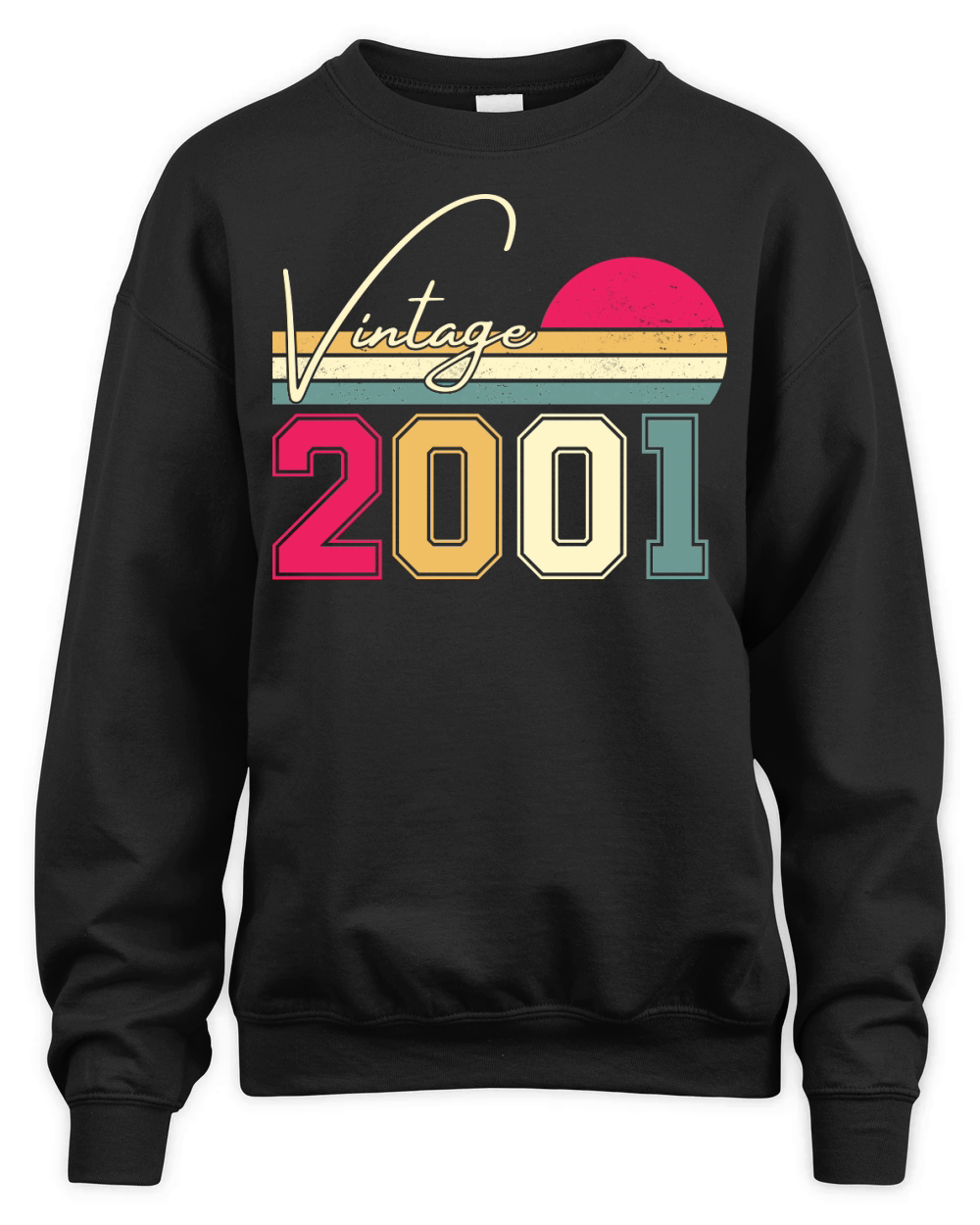 Birthday  Vintage Classic Born In 2001 Unisex Premium Crewneck Sweatshirt