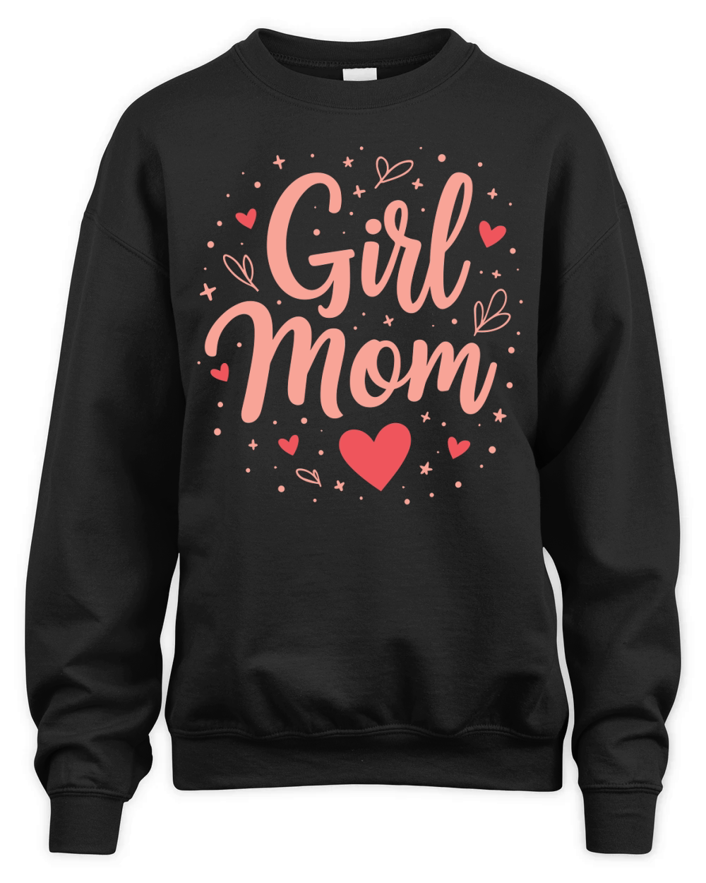 Girl mom 2 Unisex Premium Crewneck Sweatshirt