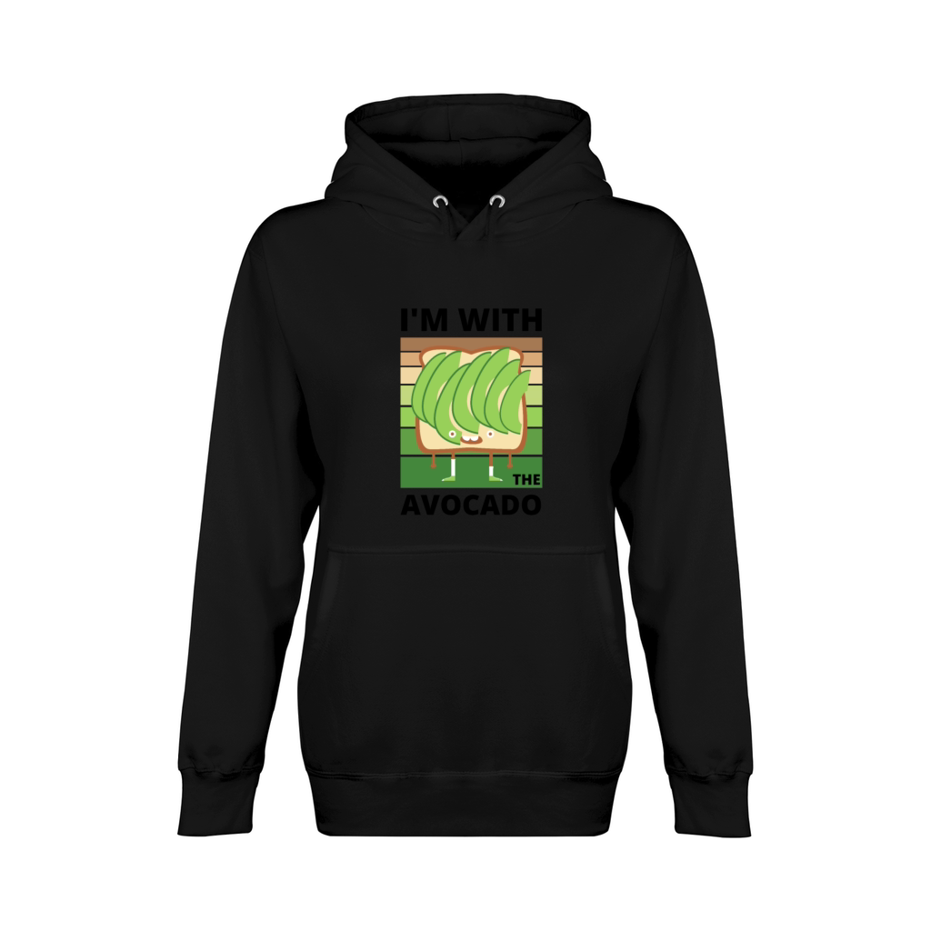 Im with the Avocado on Toast Dark Design Unisex Premium Pullover Hoodie