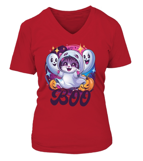 Boo (1) V-neck T-Shirt Woman