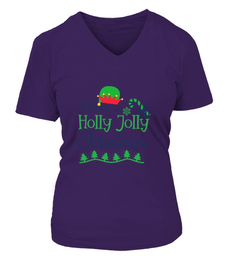 Have a Holly Jolly Christmas 2 V-neck T-Shirt Woman