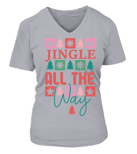 Jingle All The Way V-neck T-Shirt Woman