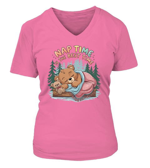 Nap time is the best time V-neck T-Shirt Woman