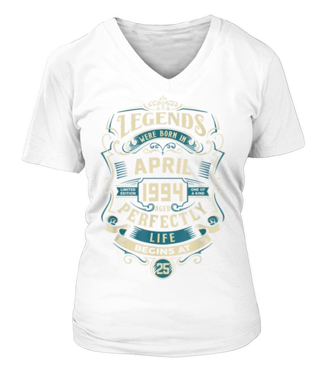 Retro Vintage April 1994 birthday V-neck T-Shirt Woman