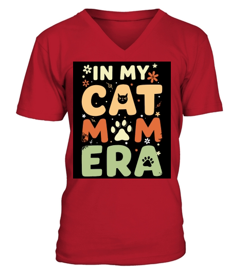 In my cat mom ear 02 V-Neck T-shirt