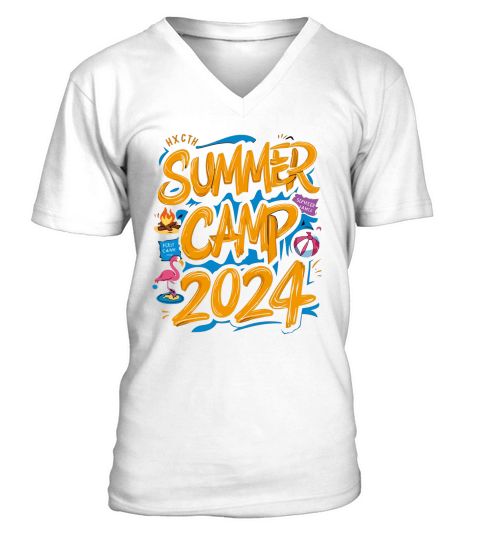 Summer Camp 2024 V-Neck T-shirt