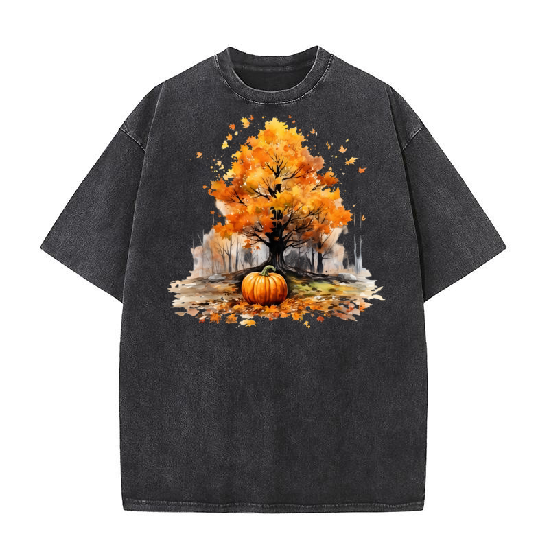 Autumn Fall tree Washed T-Shirt