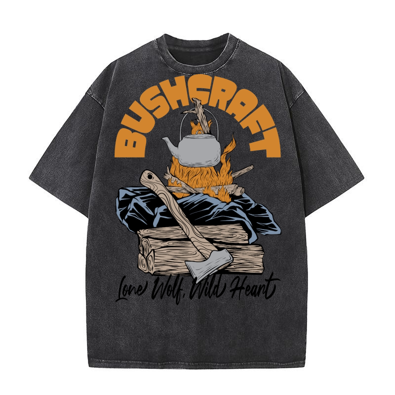 Bushcraft, Lone Wolf Washed T-Shirt