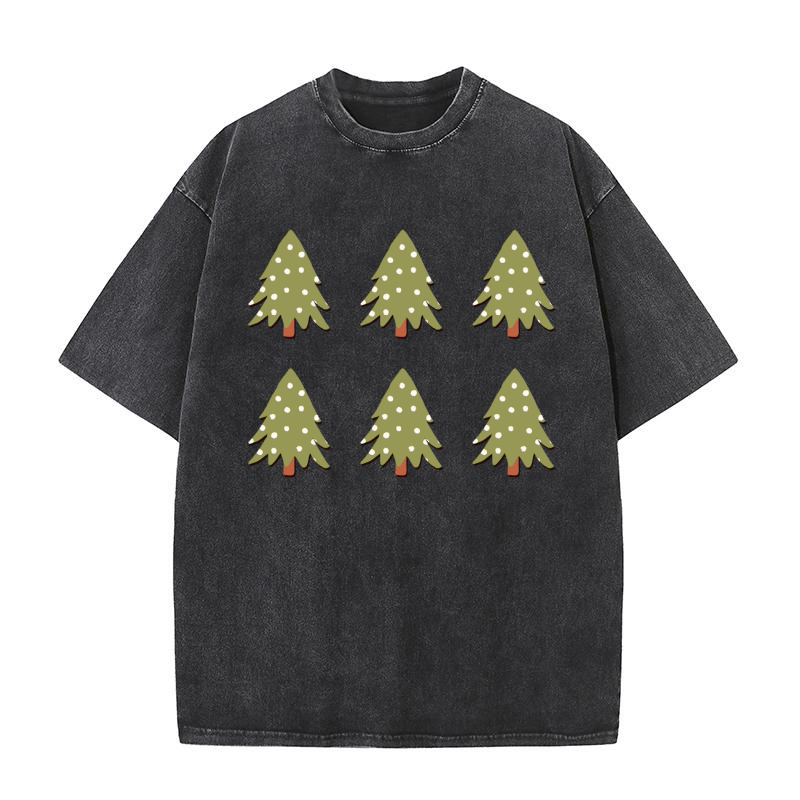 Christmas Tree (4) 6 Washed T-Shirt