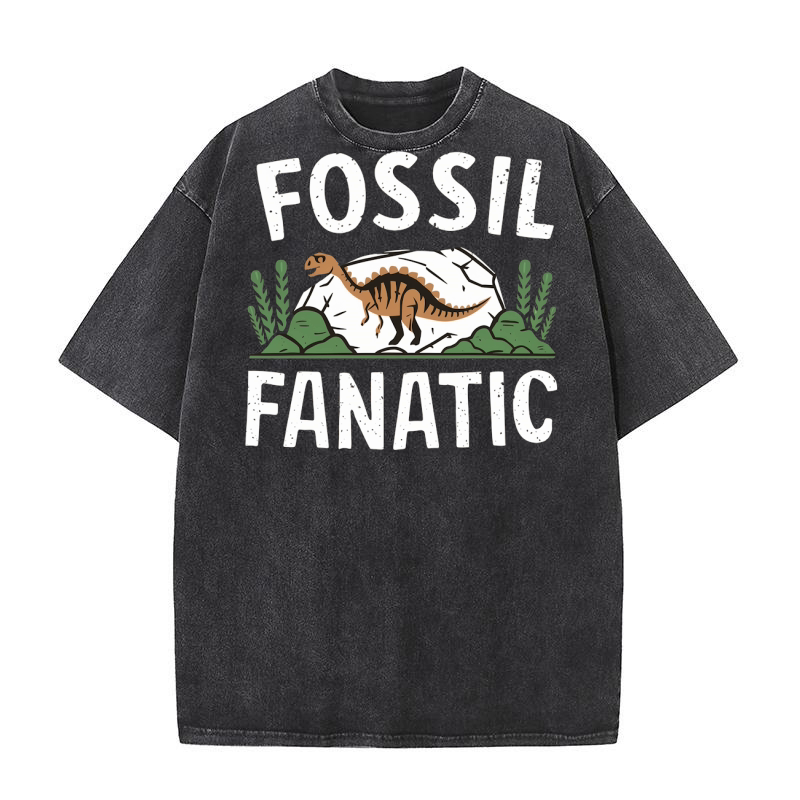 Fossil Fanatic Dinosaur Washed T-Shirt