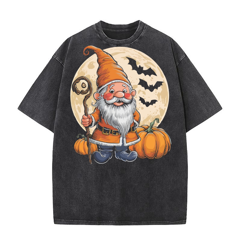 Gnome Halloween Washed T-Shirt