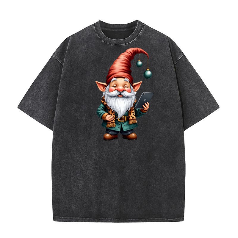 Gnome Sublimation Clipart 10 07 Washed T-Shirt