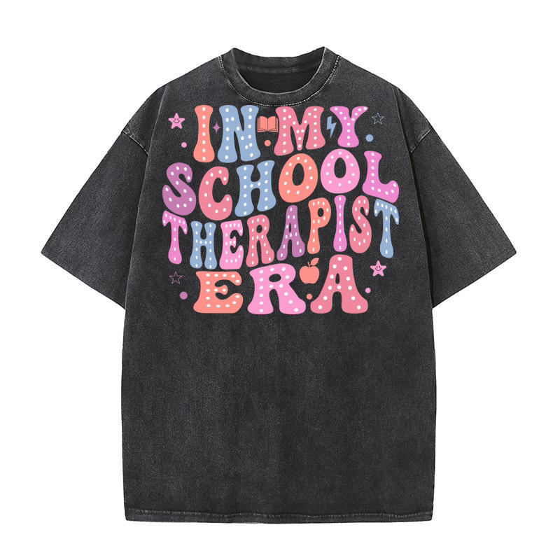 In My School Therapist ERA 02 Washed T-Shirt