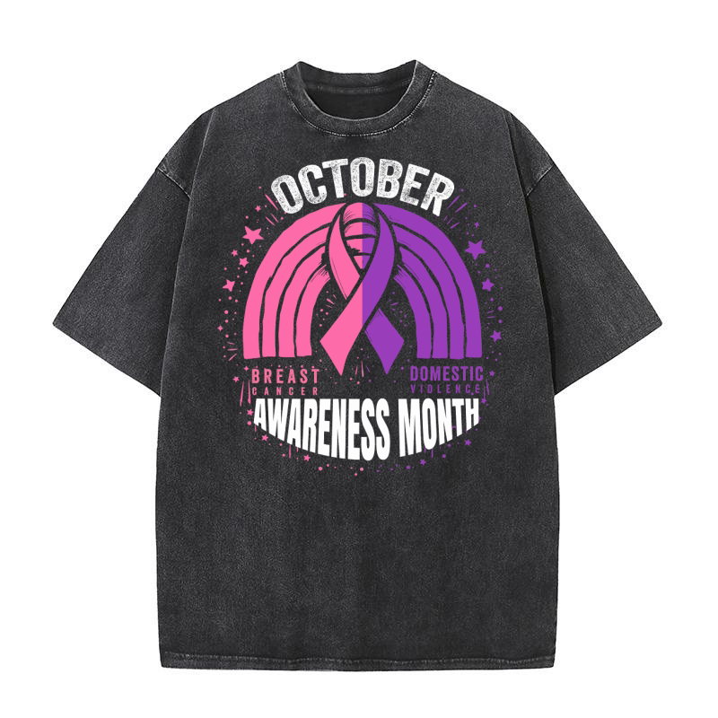 In October We Wear Pink 03 Washed T-Shirt