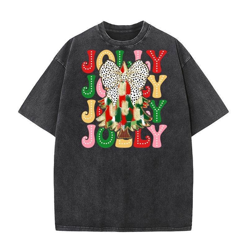 jolly xmas tree 1 Washed T-Shirt