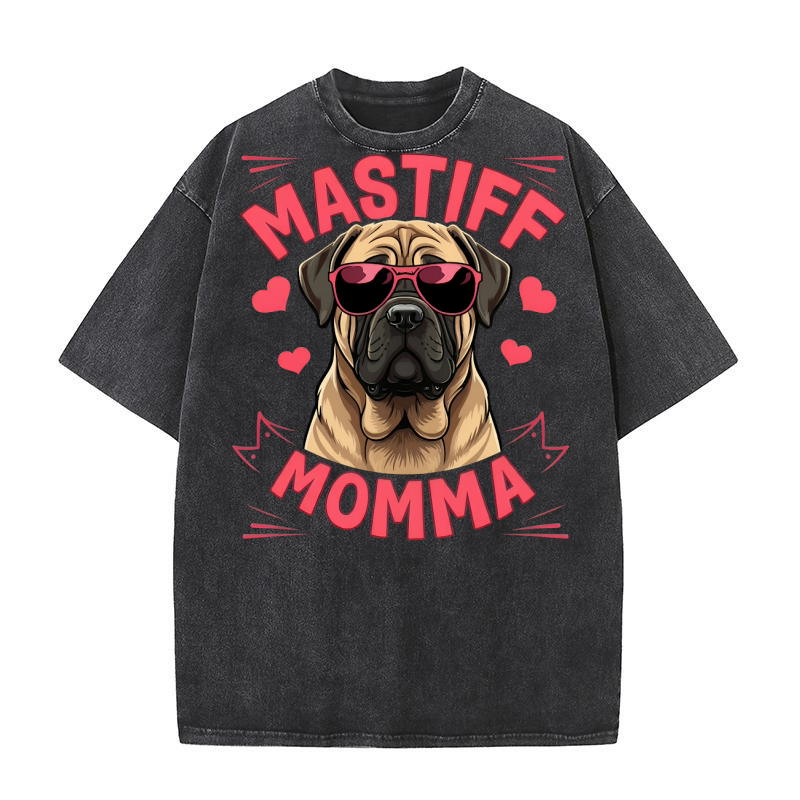 Mastiff Momma Washed T-Shirt
