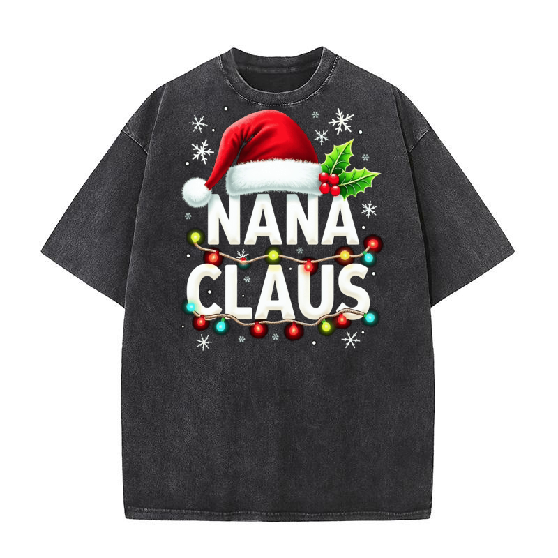 Nana Claus 2 Washed T-Shirt