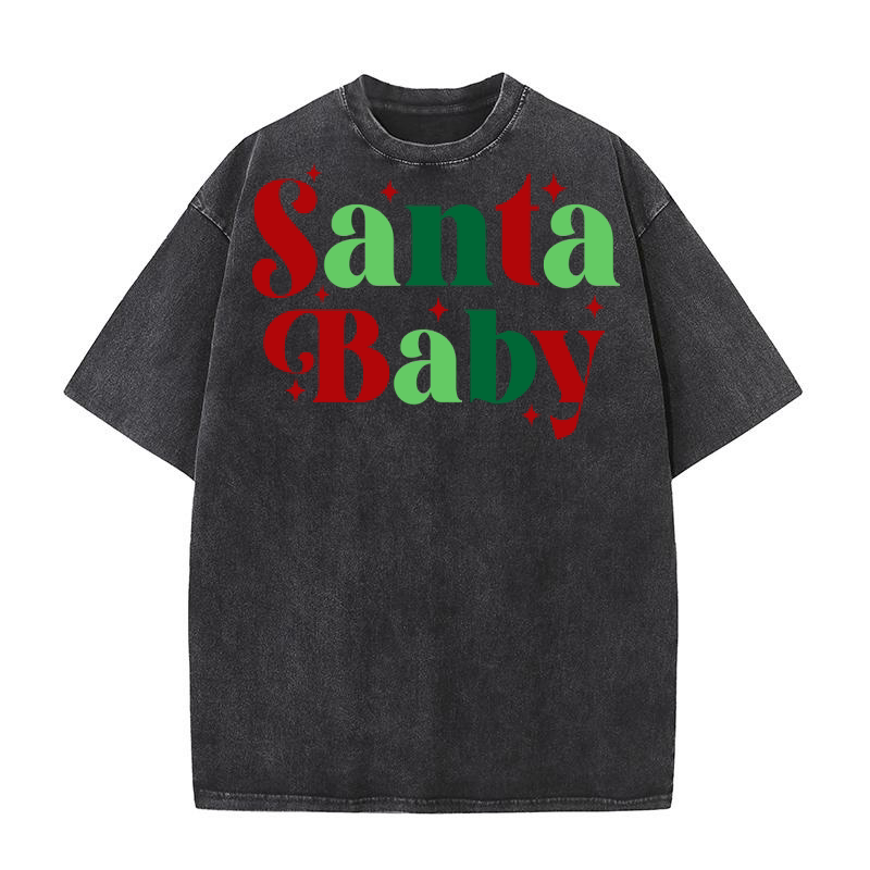 Santa baby 6 Washed T-Shirt