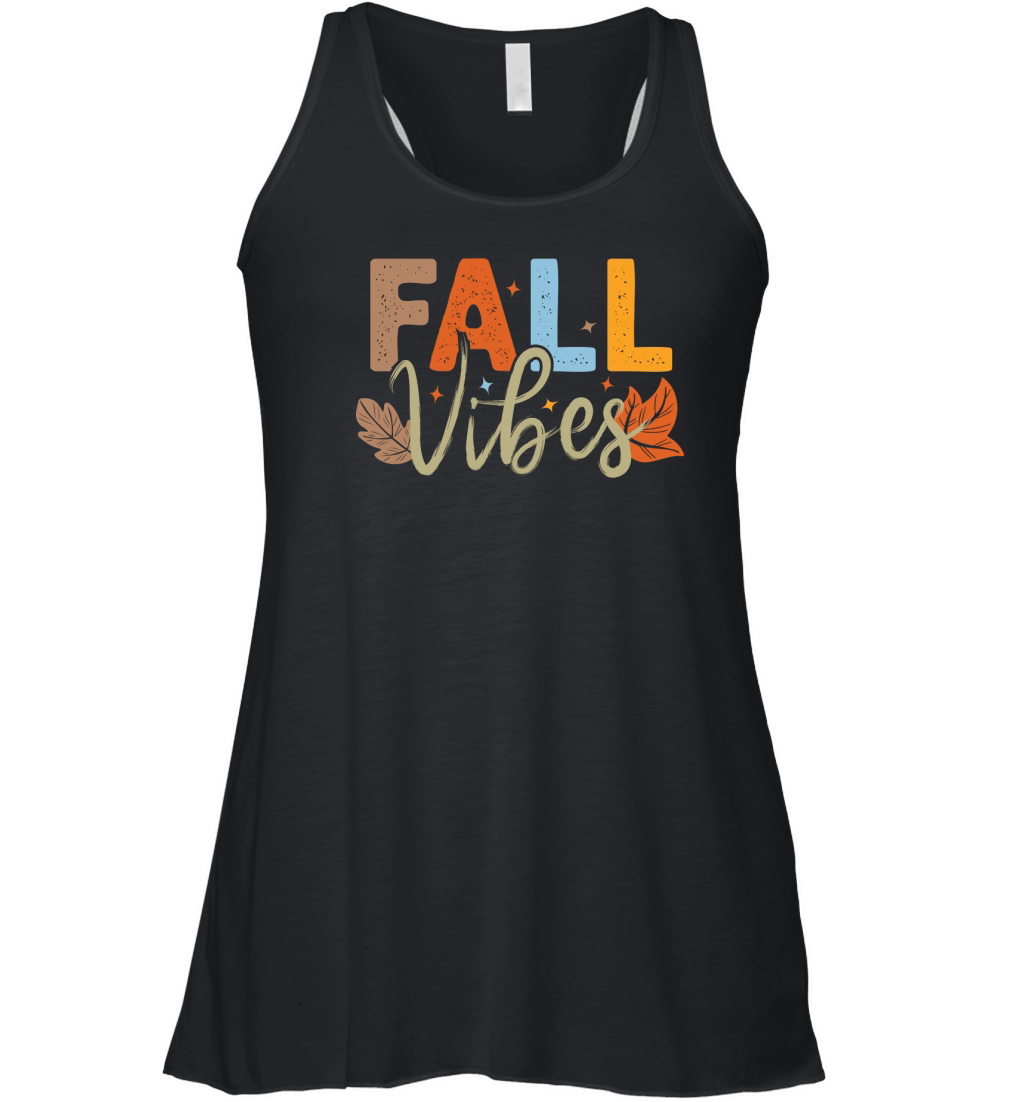 Fall Vibes Fall Autumn Sublimation Women's Flowy Tank Top