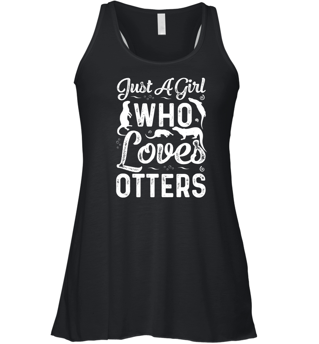 Just A Girl Who Loves Otters (2) Women's Flowy Tank Top