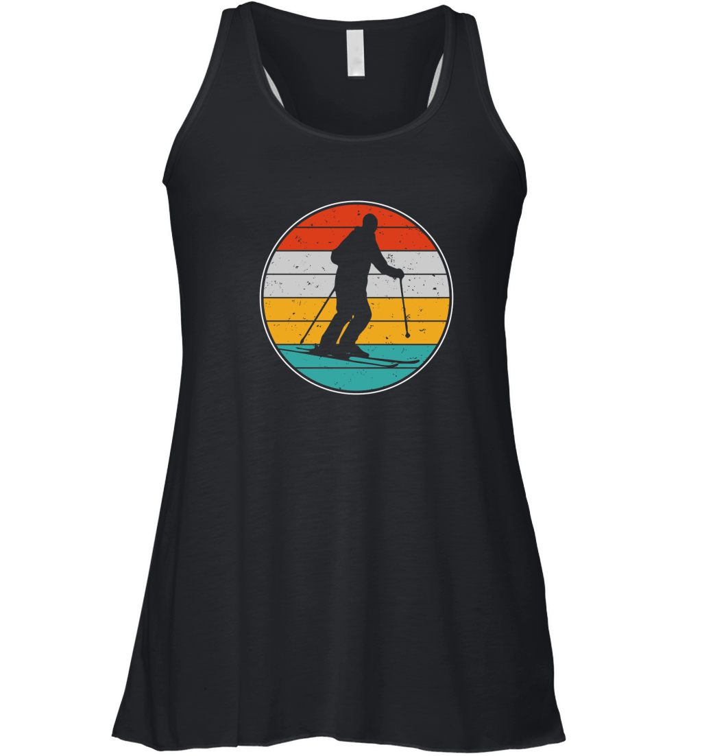 Retro Vintage Skiing Women's Flowy Tank Top