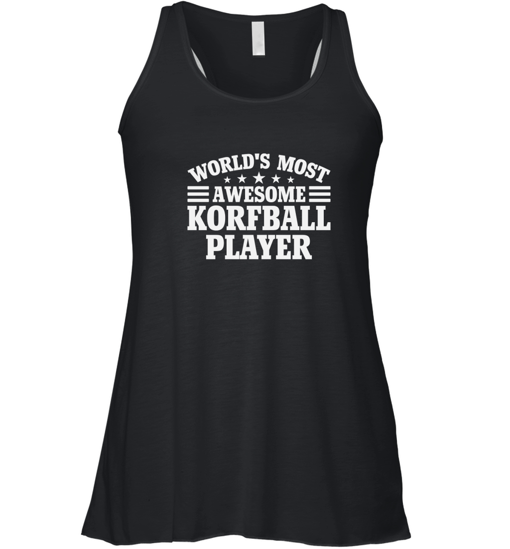 Worlds Most Awesome Korfball Player Women's Flowy Tank Top
