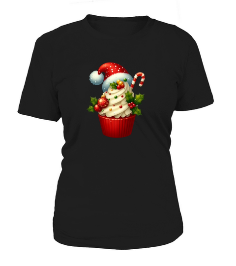 Christmas Cupcake Clipart (6) Women's T-Shirt